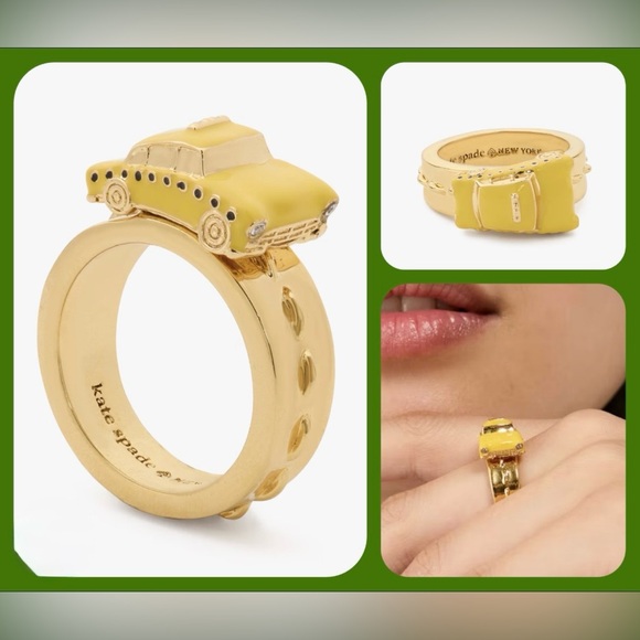kate spade Jewelry - NWT Kate Spade Hit the City Taxi Ring